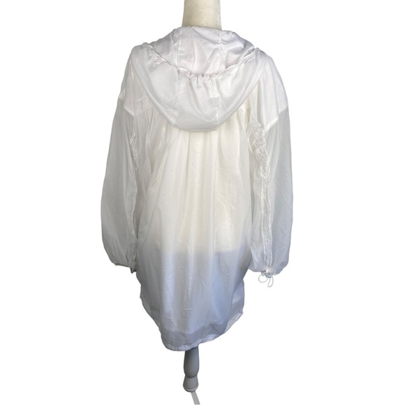 NWT Free people FP movement white lightweight anorak windbreaker long jacket XS - Picture 8 of 13
